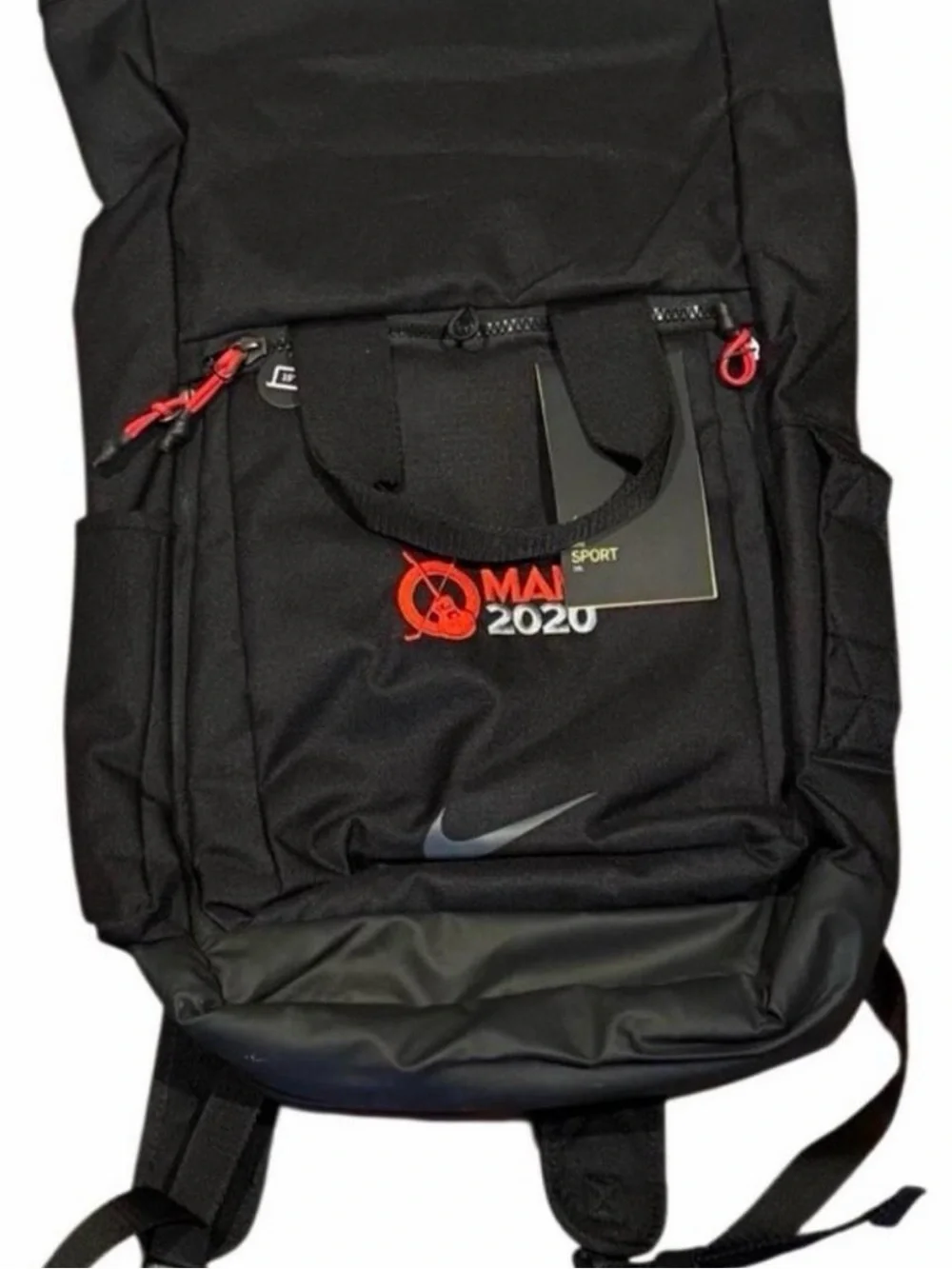 Nike Utility Power Roll Top Backpack Laptop Bag Black MAM 2020 Golf Embroidered